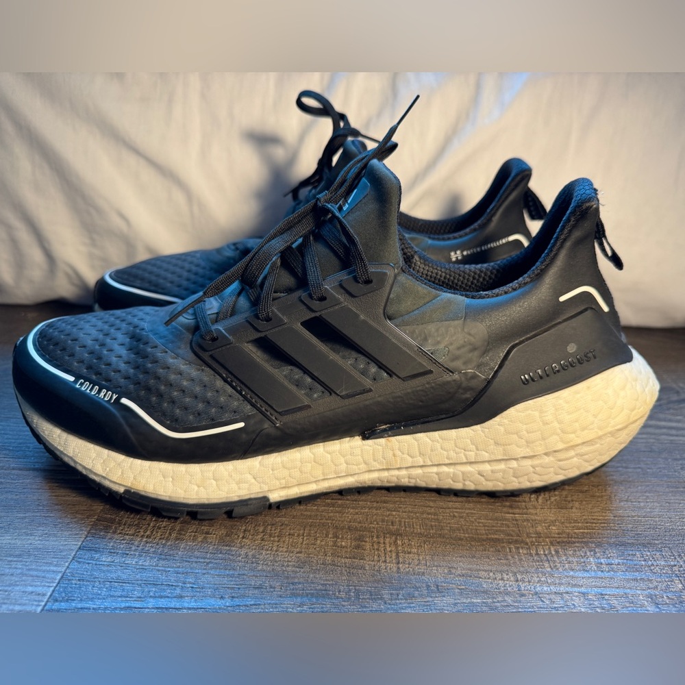 Adidas Black and White Ultraboost Sneakers